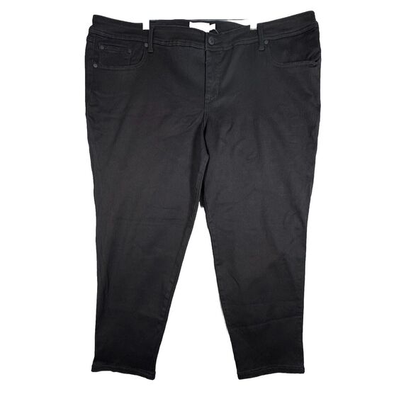 Torrid Jeans Women 26 Short Black Luxe Skinny Casual Neutral Minimal Grunge Punk - Picture 1 of 11